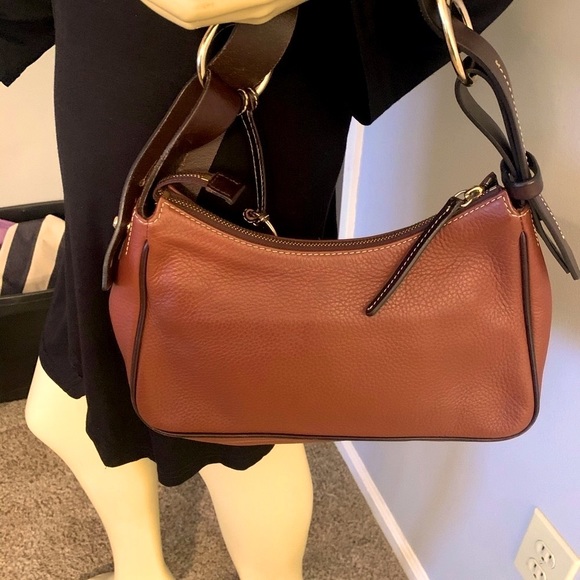 Dooney & Bourke Leather Florentine Hobo Handbag - Picture 3 of 11